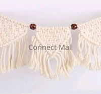 Macrame Handmade  Handicraft OffWhite Wall Hanging/ Wall   Decor 5.7 inch long Toran for living and Room  -  Free Size,  Handicraft,  Totan,  Pack of1